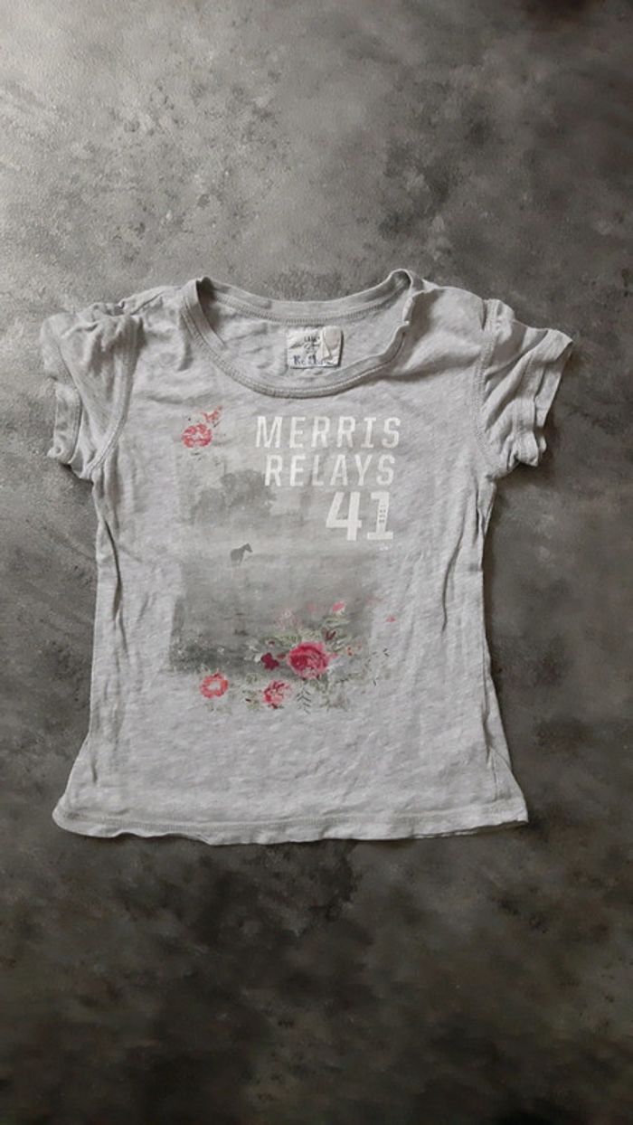 2 t-shirts manches courtes fille 100% coton - photo numéro 6