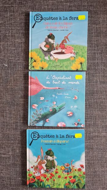 Lot 3 livres enfants