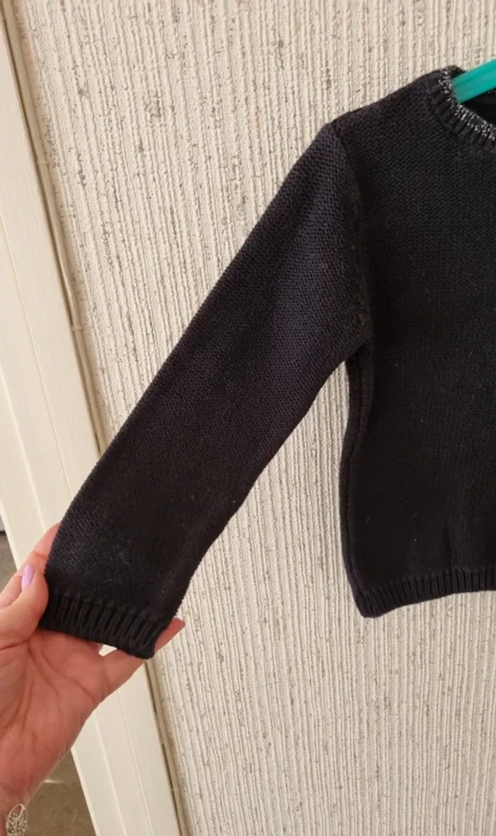 Pull Noir en laine taille 5 ans kiabi - photo numéro 5