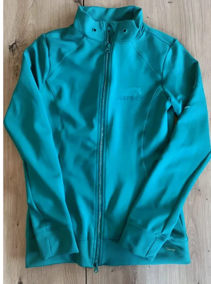 Veste Gilet Bleu Turquoise Gilet Just Ride Bleu Turquoise – Très