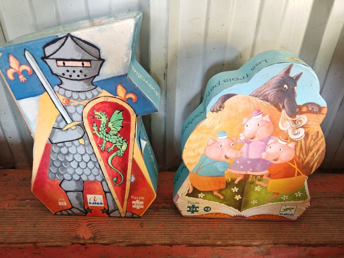 Lot 2 grand puzzles djeco