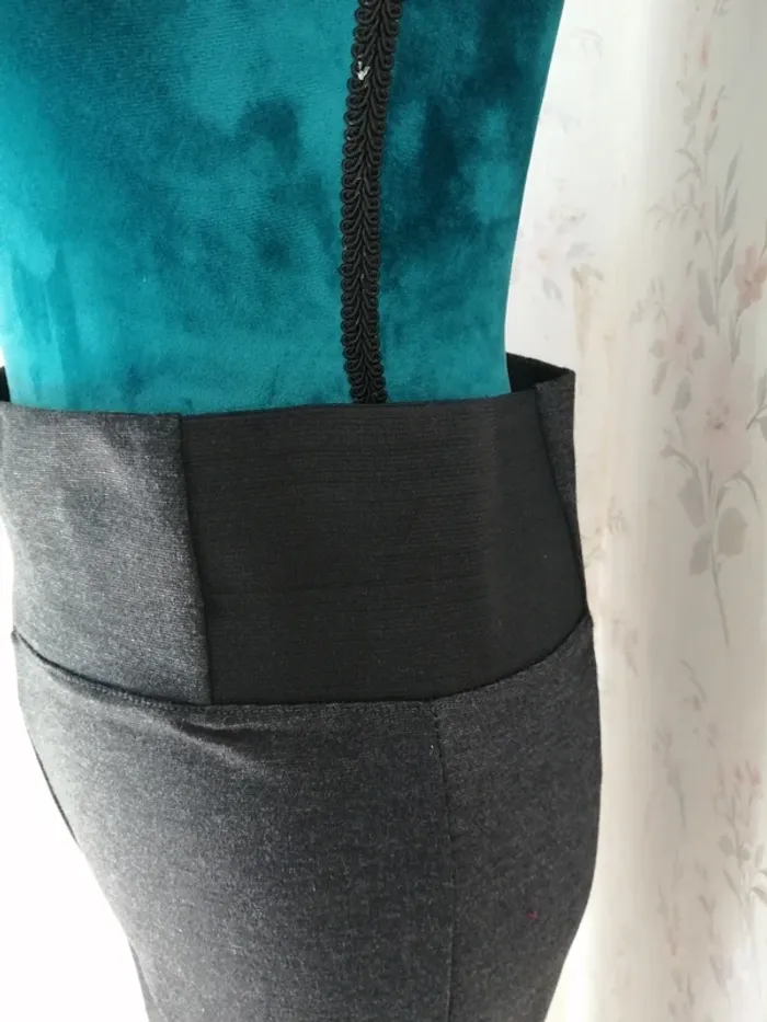 Legging épais gris foncé à reliefs sur genoux / gémo / (L) - photo numéro 5
