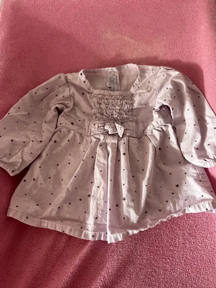 Lot de 3 blouses taille 9 mois - photo numéro 4