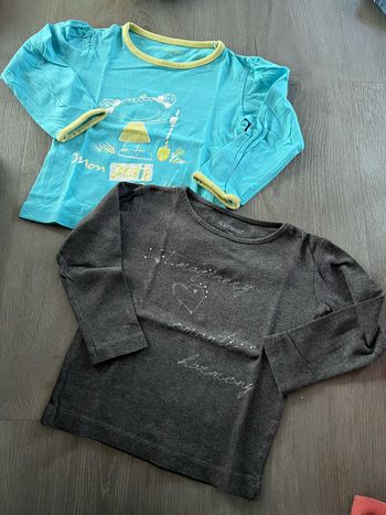 Lot 2 pulls fins fille