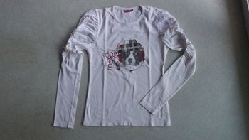 Maillot blanc "rock dog"