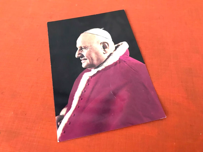 Carte postale Portrait Jean XXIII Le Pape Angelo Giuseppe Roncalli - photo numéro 4