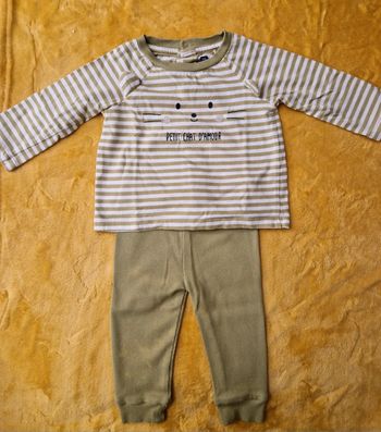 Ensemble pantalon + pull bébé 9 mois