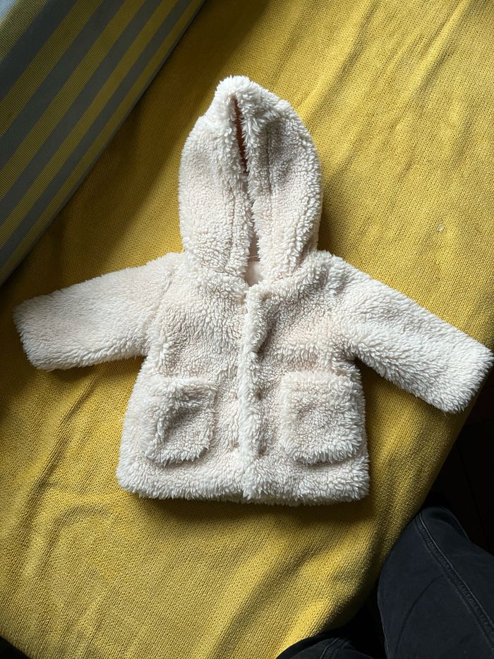 Veste en sherpa écrue mixte - photo numéro 2
