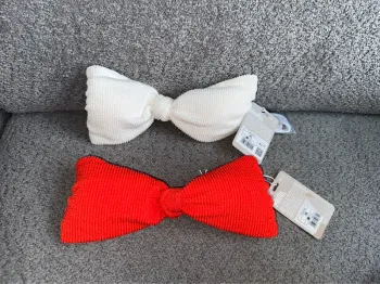 Lot de 2 hauts de maillots de bain bandeau éponge bretelles amovibles corail et blanc Bizzbee neuf