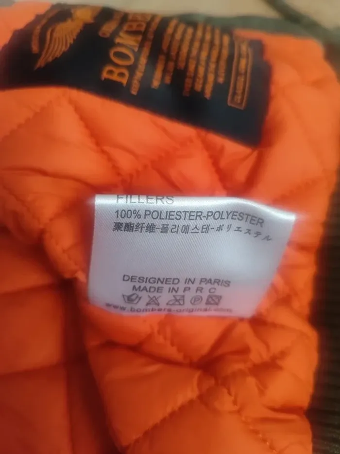 Blouson aviateur Bombers – S – Vert foncé – État : Excellent - photo numéro 8