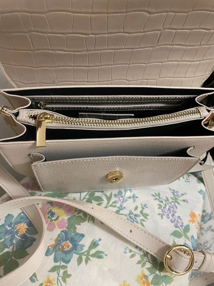 Valeur neuve 75€ sac à bandoulière galerie lafayette effet croco - photo numéro 16