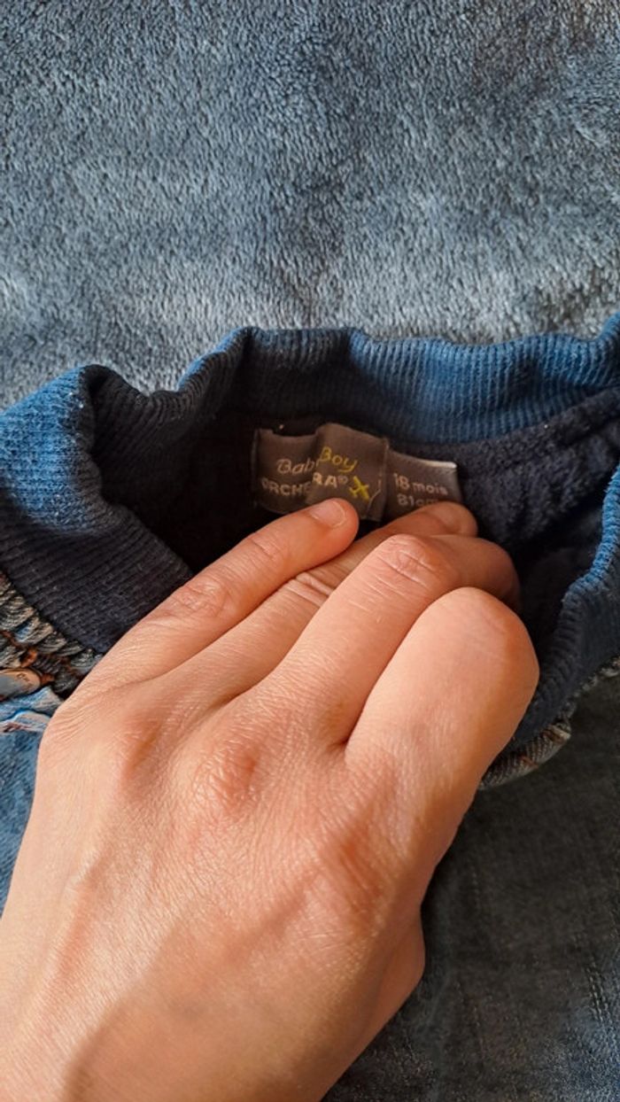 💚Jean bébé garçon avec taille élastique – Taille 18 mois - photo numéro 4