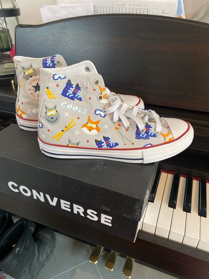 Converse high petit renard au ski taille 37,5 - photo numéro 1
