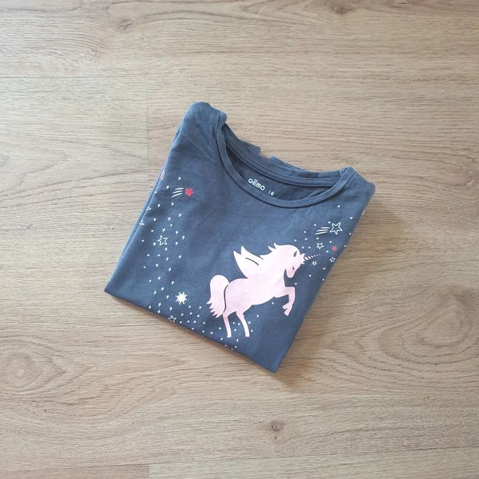 🩷 Tee-shirt ML 6 ans Gémo #emyfleury_6ansfille - photo numéro 2