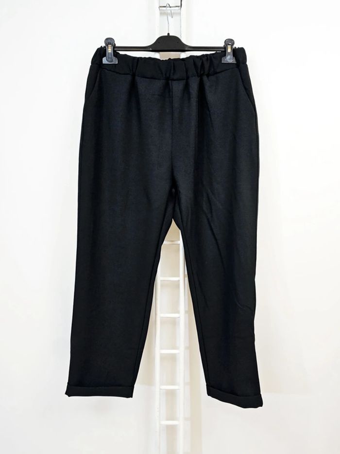 Pantalon revers noir