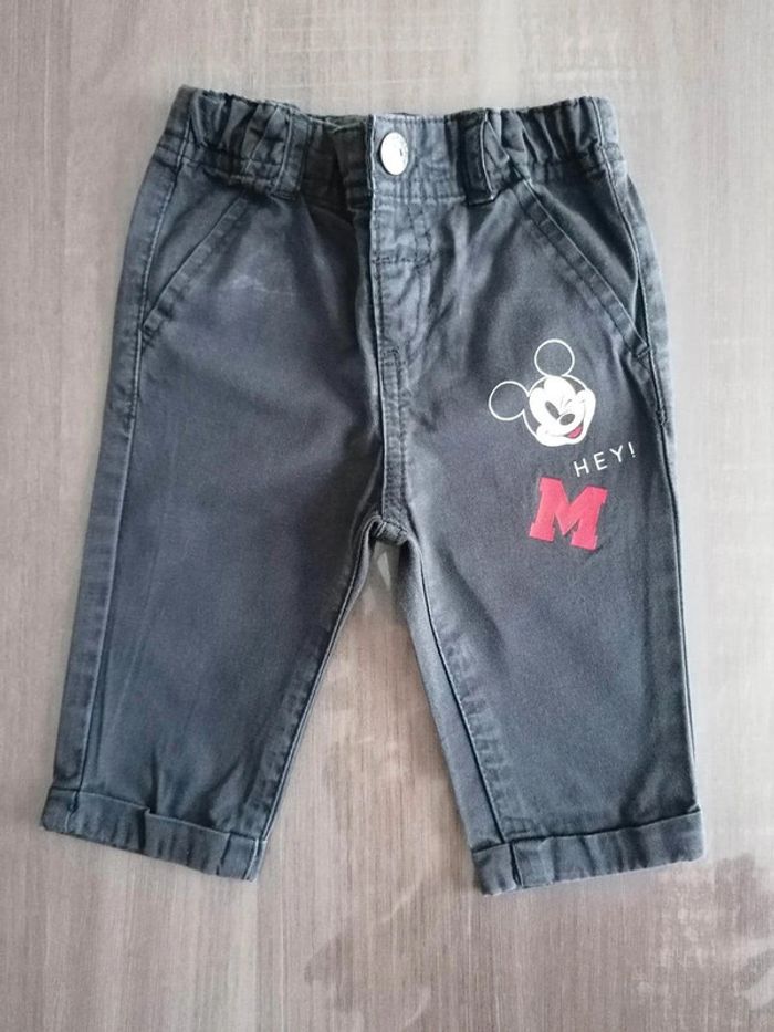 Ensemble T Shirt manches longues/ pantalon Mickey Disney 3 mois - photo numéro 5