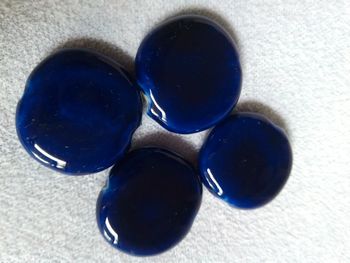 Lot pendentifs Perles bleu nuit  en céramique