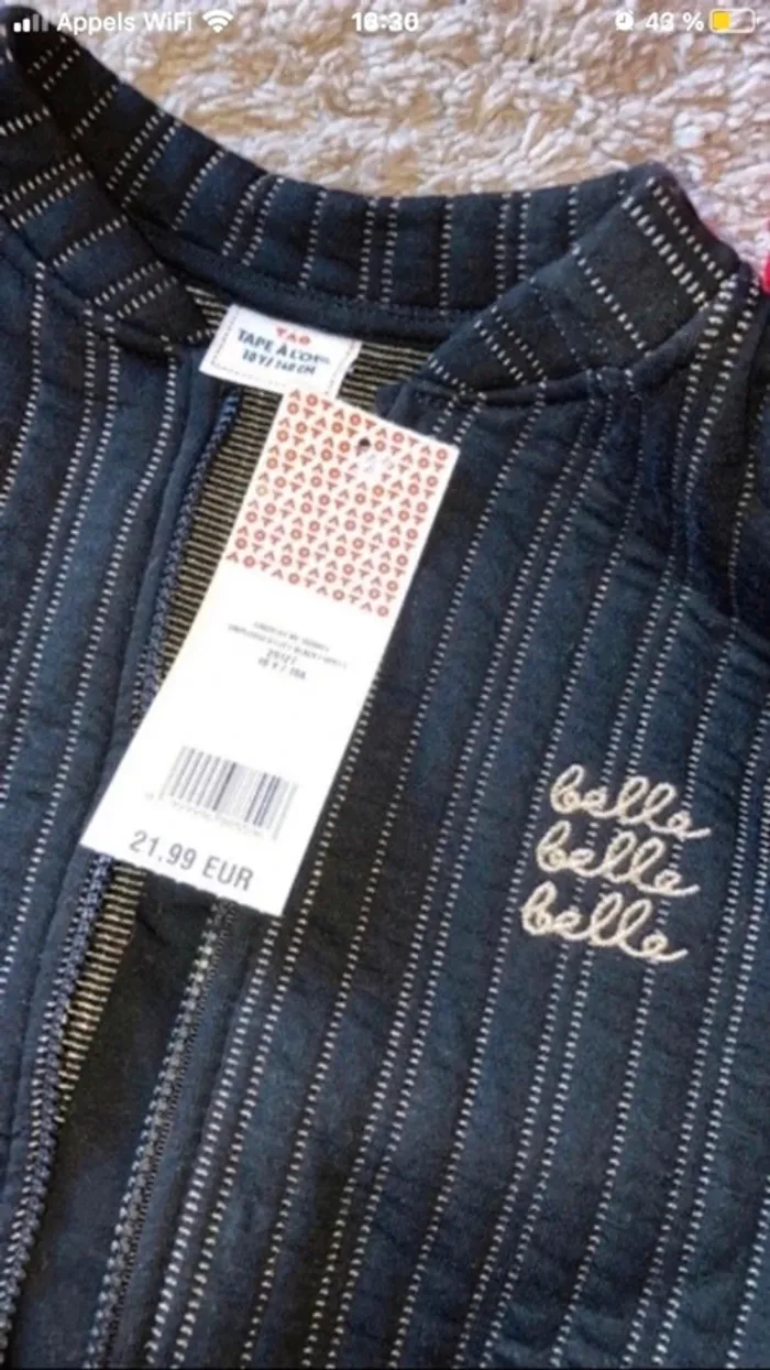 veste noire tape à l'oeil 10 ans - photo numéro 3