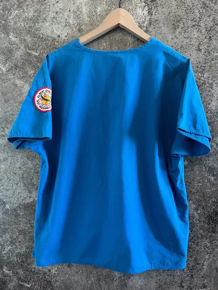 Haut blouse médicale bleue homme Dickies taille M Blusa hombre Casacca medica uomo Herren Kasack - photo numéro 3
