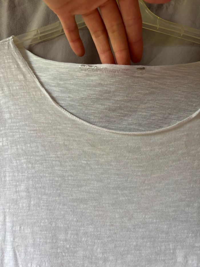 Tee shirt manche courte blanc - photo numéro 2