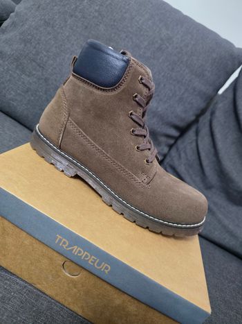 Bottine en Cuir Trappeur marron neuve taille 37