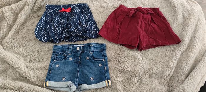 Lot de shorts bébé fille 12 mois
