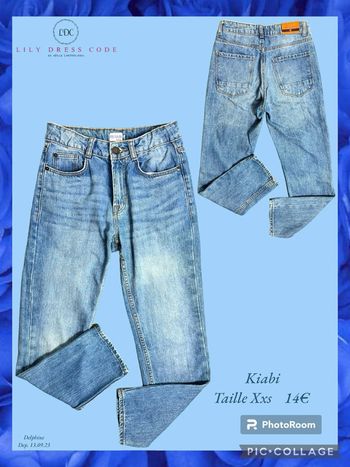 💙 Jean Kiabi Regular – Taille xxs SOLDÉ -50% 💙