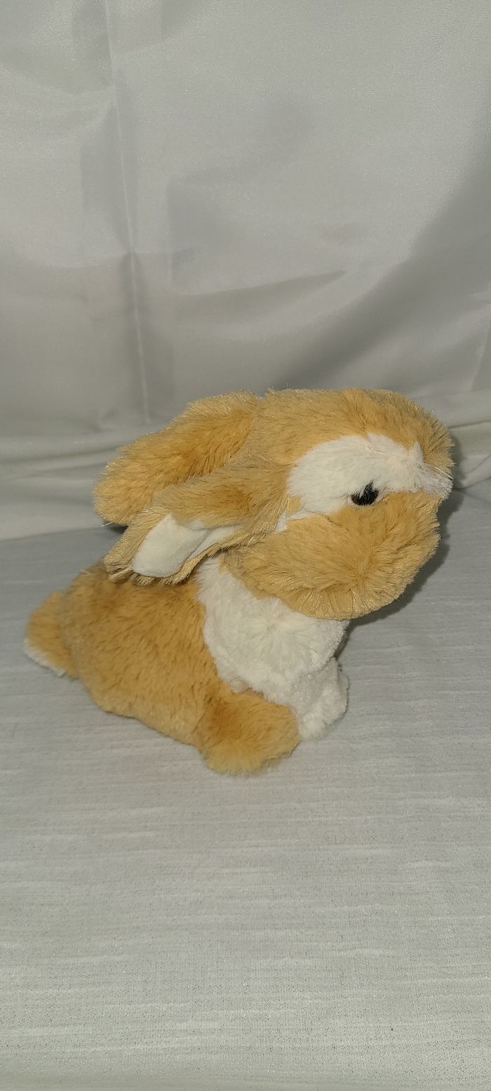 DOUDOU PELUCHE GIPSY LAPIN BEIGE BLANC - photo numéro 3