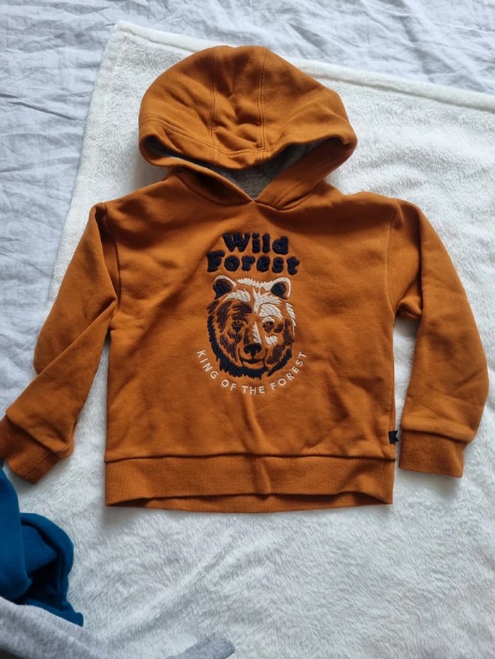 Lot 4 Sweat-shirt à capuche Okaidi 4 ans - photo numéro 8