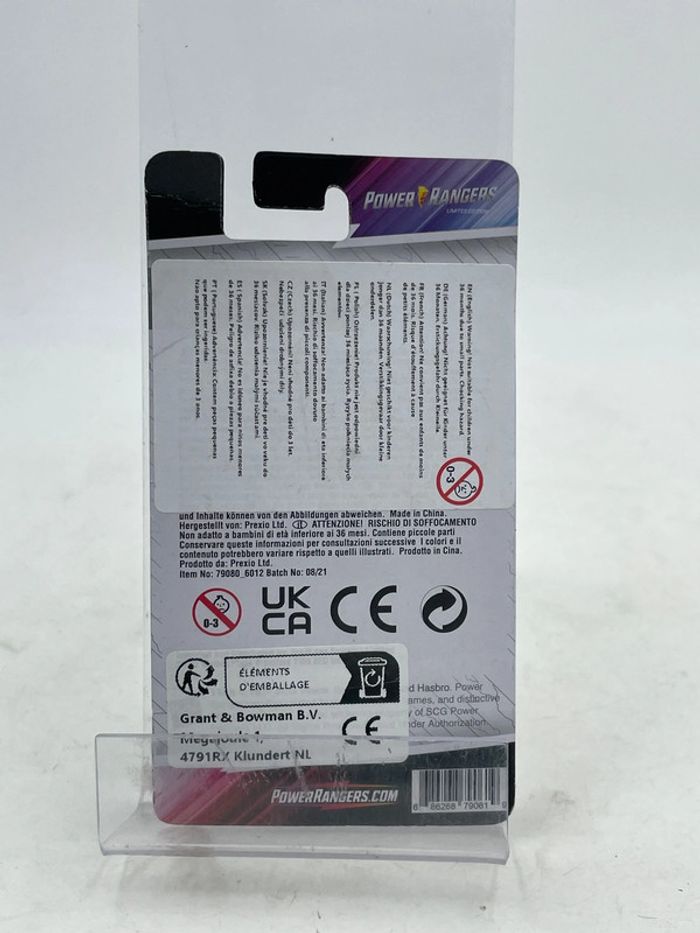 Figurine Power Rangers Black Ranger 7 cm Hasbro neuf - photo numéro 2