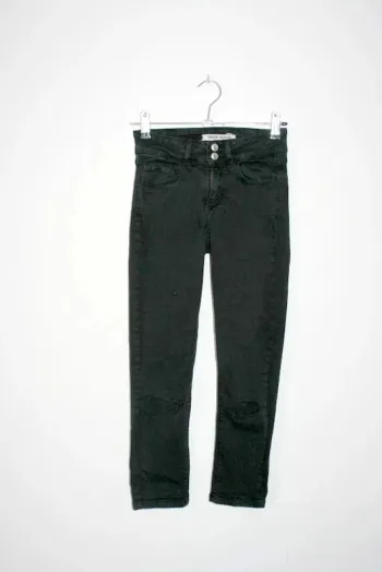 Jeans troué noir marque Tally Weijl taille 32 = 10/12 ans