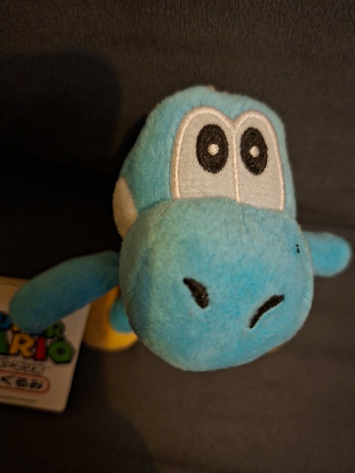 Peluche Yoshi Bleu - Collection Officielle Nintendo San-Ei (Neuve avec étiquettes) - photo numéro 3