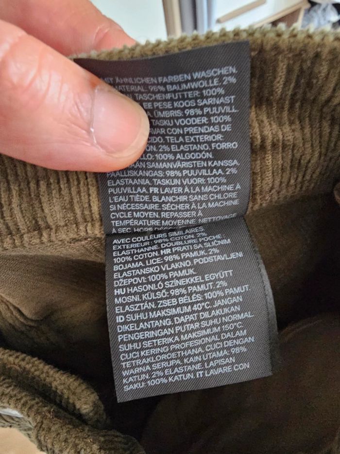Pantalon velours côtelé H&M Taille 40 et Taille 36 - photo numéro 7