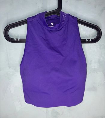 Top crop brassière de sport violet taille S Océans Apart