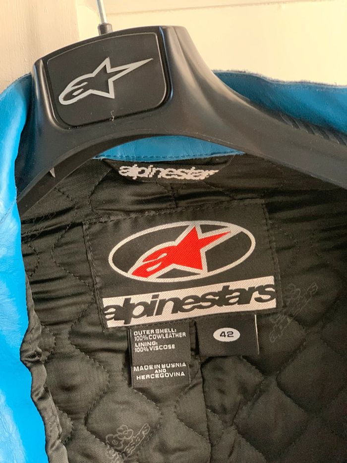 Veste moto femme Alpinestars en cuir - photo numéro 3