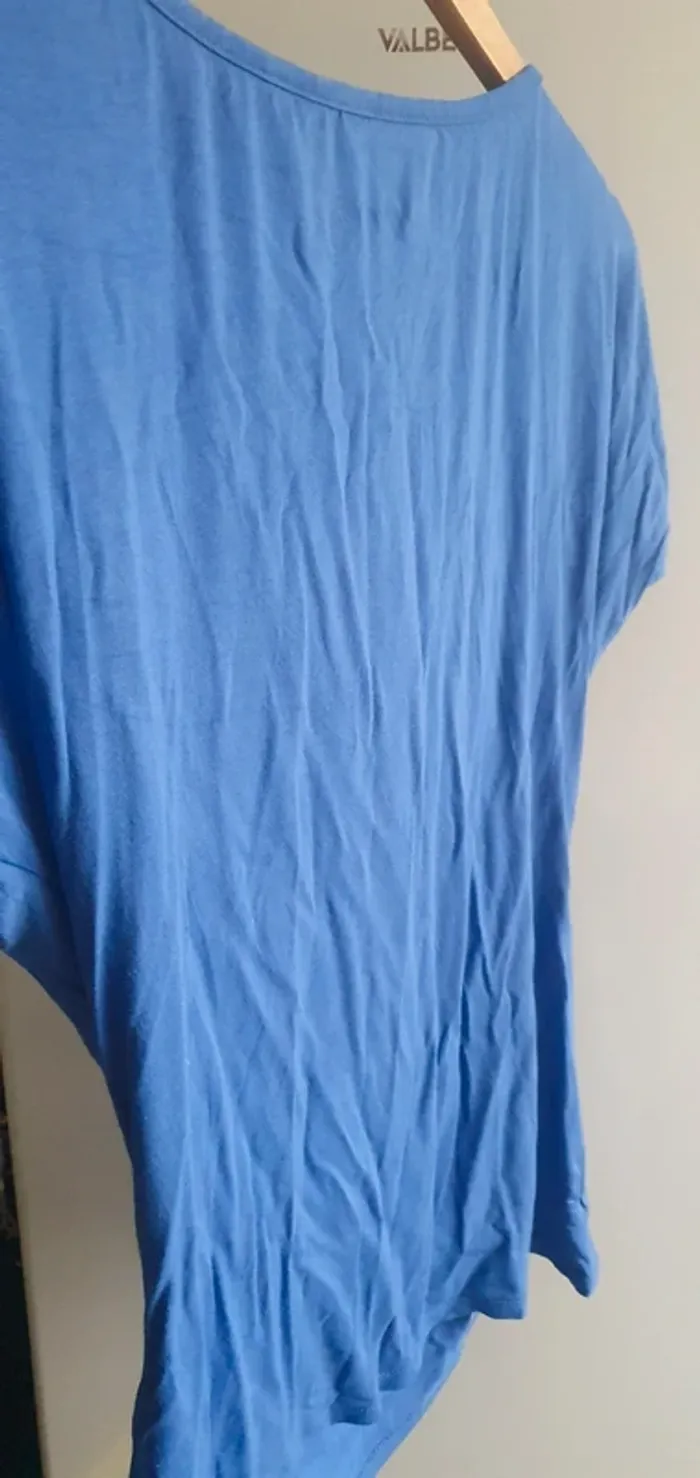 Maillot t-shirt top blouse fluide femme taille L - photo numéro 3