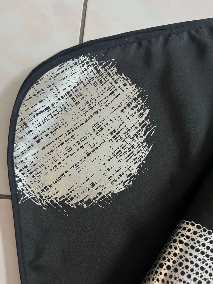Nappe rectangulaire noir/argenté - photo numéro 5