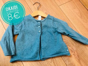 Gilet Okaidi en 12mois/1an