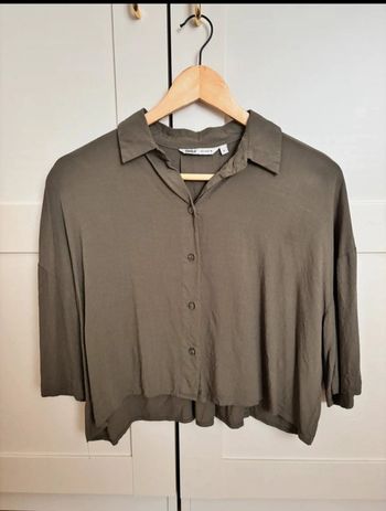 Chemise kaki à manches courtes