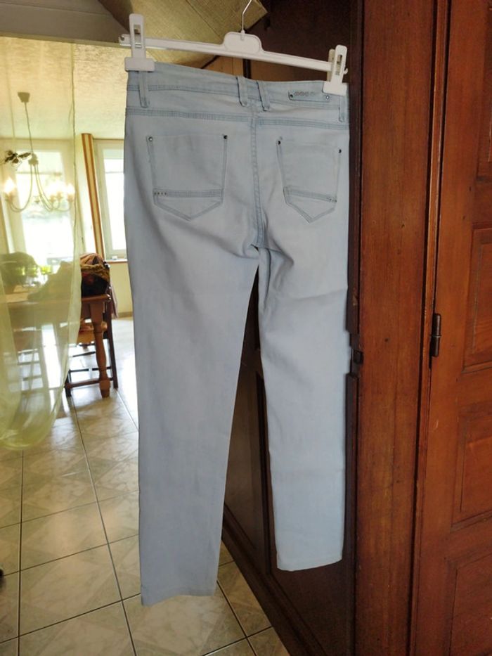 Jeans bleu clair droit skinny S/36 US 26 y2k - photo numéro 6