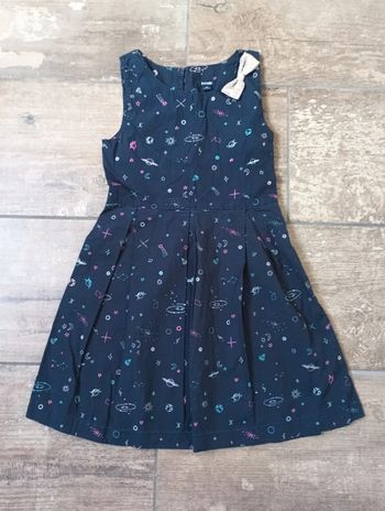 Robe sans manche Fille 6 ans Planète univers lune étoile Kiabi