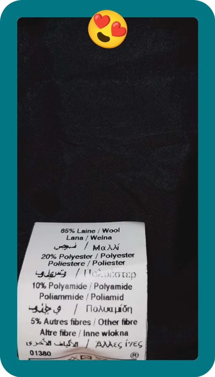 Manteau noir Femme, laine, taille 36-38, Patrice Breal - photo numéro 12