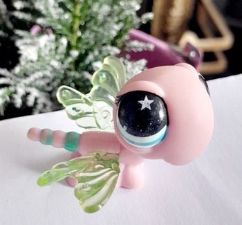 Figurine Littlest Pet Shop Libellule rose et verte