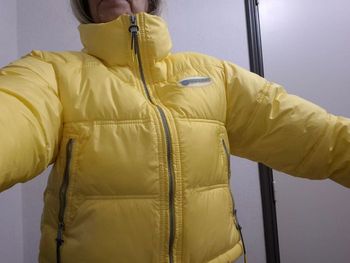 Veste doudoune courte plume oversize