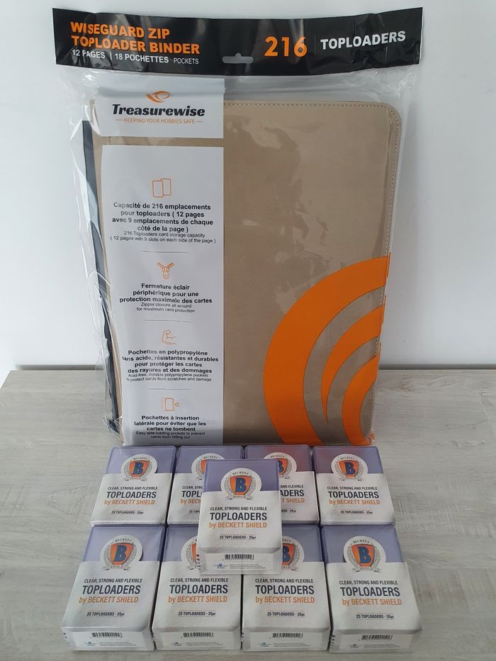 Portfolio spécial Toploaders Sable + 225 Toploaders