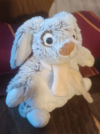 Peluche lapin gris Les Saisies