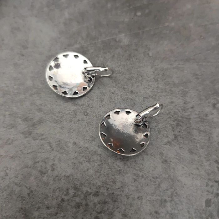 boucles d'oreilles métal argenté - photo numéro 2