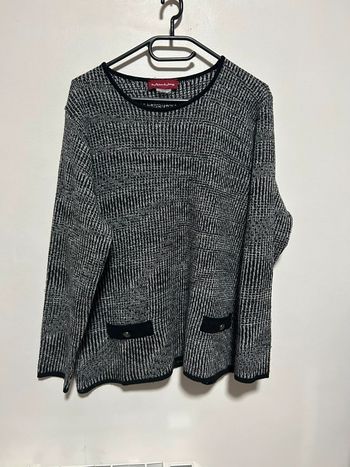 Adorable pull en laine gris • La maison du jersey • taille 50