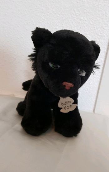 Peluche panthère noir, histoire d'ours