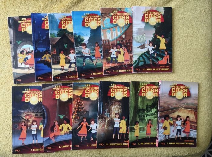 Collection complète 12  romans Les mystérieuses cités d'or
